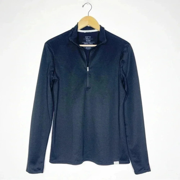 Patagonia Black Quarter Zip Womens Layering Sweater Size Large - Picture 1 of 5